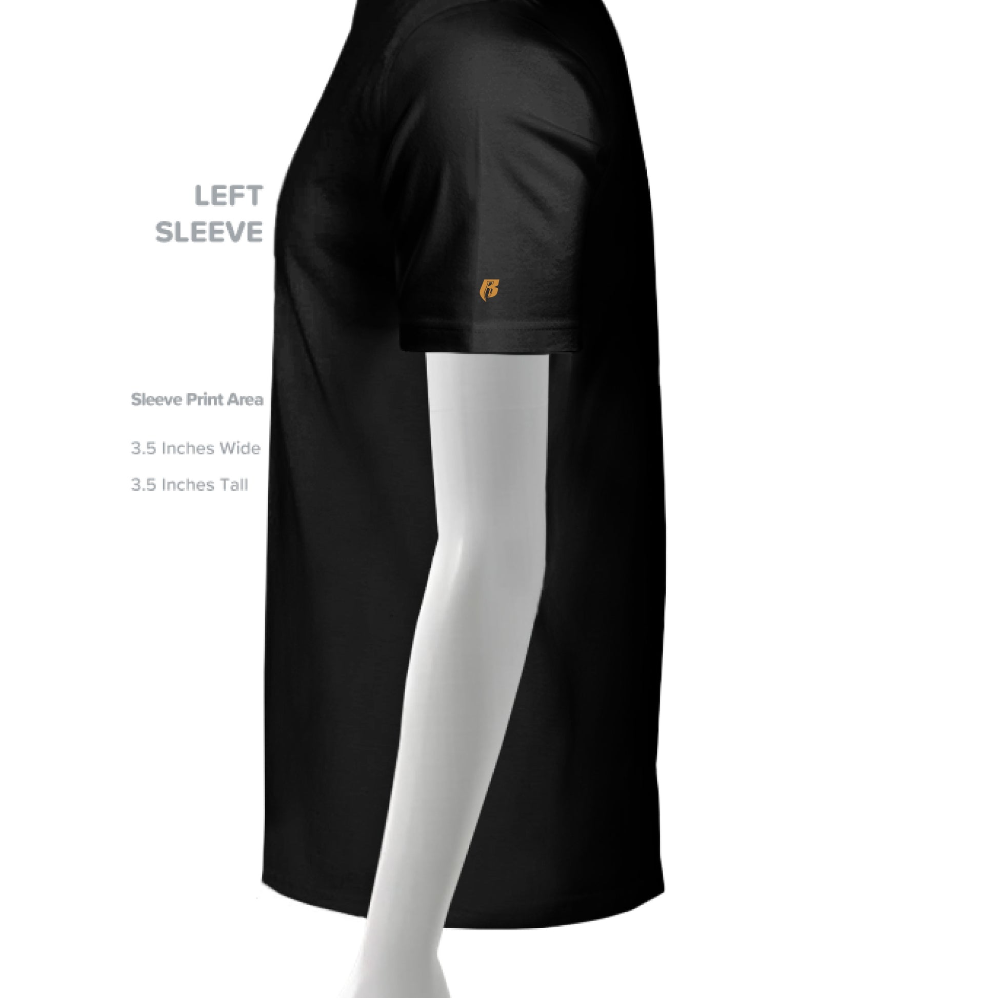 SLD BLK TRIBLEND - SLEEVE_LEFT