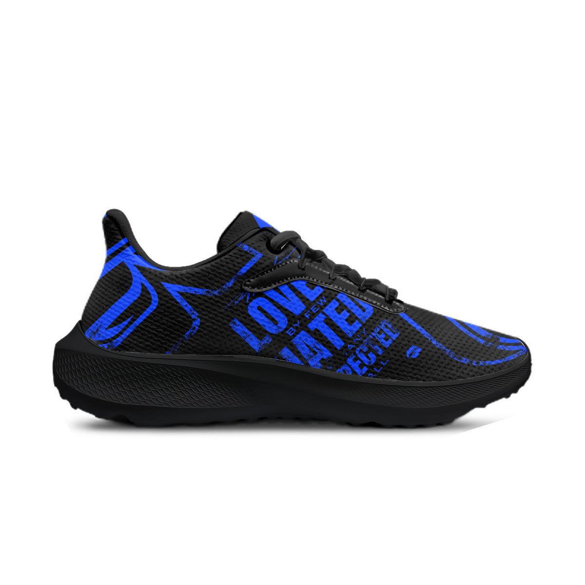 Blue & Black RR Grunge Shoes